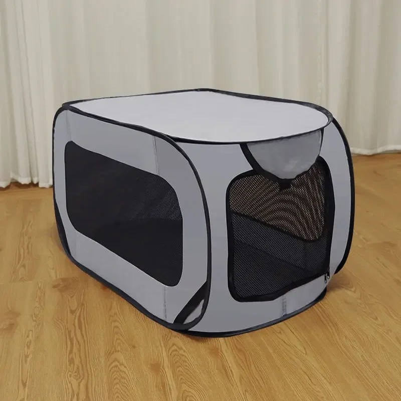 Outdoors Dog Cage Portable Folding Pet Car Trunk Carrier Breathable Transportar Cat Tent for Puppy Travel Camping Dog Bed House