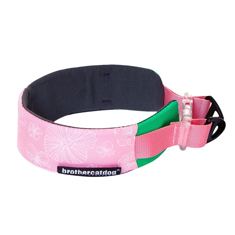 New Pet Dog Collar Soft Padded Comfortable Durable Nylon Pet Collar Multifunctional Dog Leash With Waist Bag Convenient Outdoor