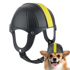 Dog Safety Hat Pet Hard Safety Hat For Motorcycle Riding Stylish Doggy Hat Adjustable Safety Pet Hat For Walking And Outdoor