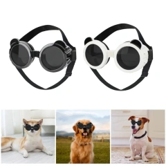 Pet Goggles for Small Dogs PVC Sun Protective Goggles with Adjust Belt Elastic Dog Goggles