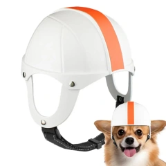 Dog Safety Hat Pet Hard Safety Hat For Motorcycle Riding Stylish Doggy Hat Adjustable Safety Pet Hat For Walking And Outdoor