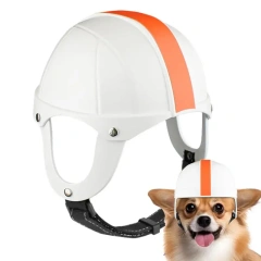 Dog Safety Hat Pet Hard Safety Hat For Motorcycle Riding Stylish Doggy Hat Adjustable Safety Pet Hat For Walking And Outdoor