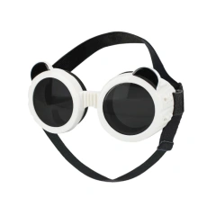 Pet Goggles for Small Dogs PVC Sun Protective Goggles with Adjust Belt Elastic Dog Goggles