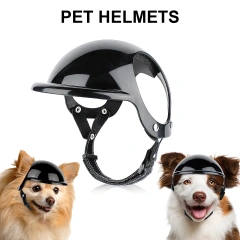New Pet Helmet Hat Dog Cat Universal Motorcycle Safety Helmet Cool Accessories Velcro Outdoor Breathable Cute Pet Supplies