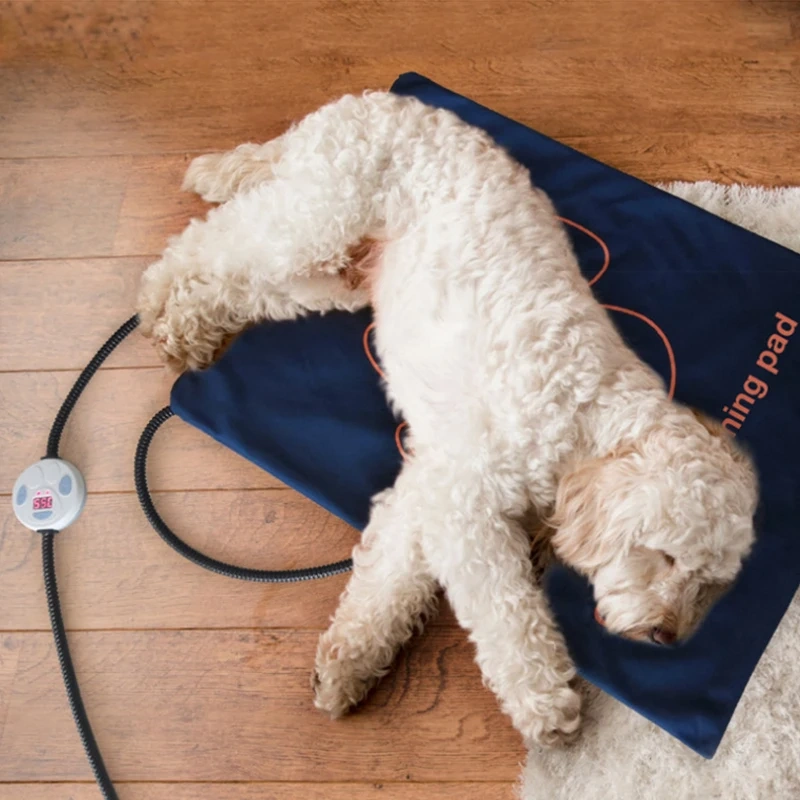 45×60cm Pet Electric Heating Pad Blanket Dog Cat Winter Warmer Pad Waterproof Adjustable Temperature Dog Mats US/UK/EU Plug