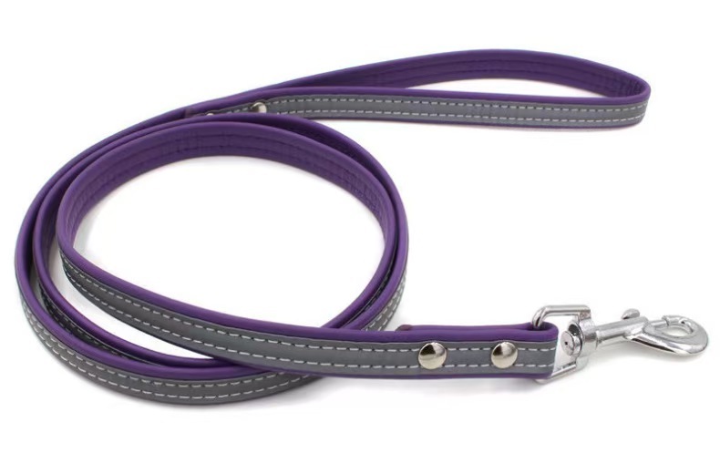 Personalized Dog Collar Leather Reflective Cat Collar Custom Engraved ID Tag Engraved For Puppy Large Dogs  Pet accessories