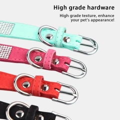 Diamond Inlaid Pet Cat Collar Pets Shiny Crystal Elastic cats Collars Accessories For Kitten Dog Collar Cat Necklace