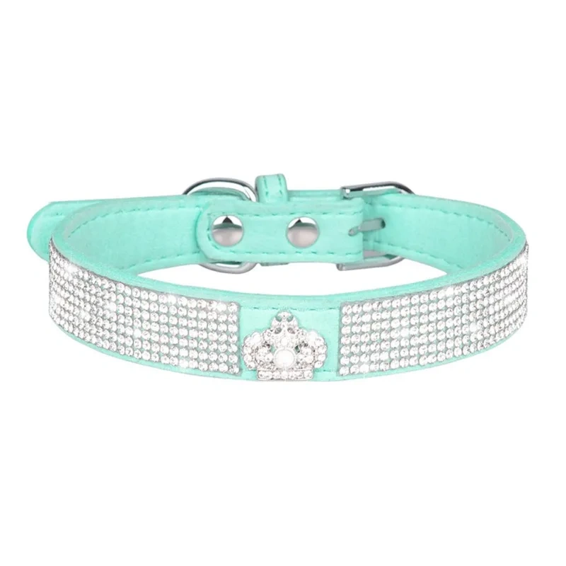Diamond Inlaid Pet Cat Collar Pets Shiny Crystal Elastic cats Collars Accessories For Kitten Dog Collar Cat Necklace