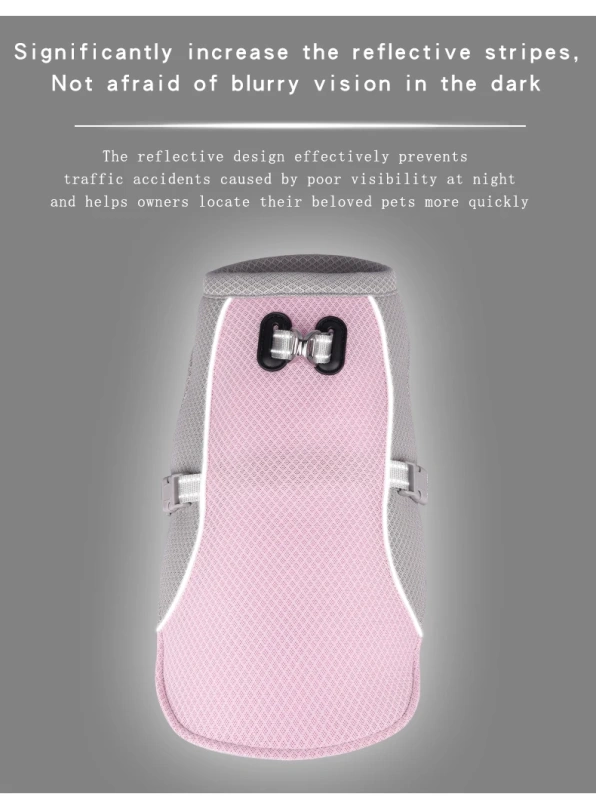 Dog Cooling Vest Breathable Mesh Dog Jacket Summer Cool and Comfortable Dog Coat Adjustable with Reflective Strip Pet Clothes
