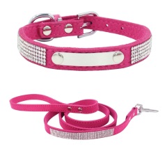 Personalized Nameplate Bling Cat Dog Collar Custom Free Engraved ID Name Tag Pet Dog Collars for Small Medium Large Dogs