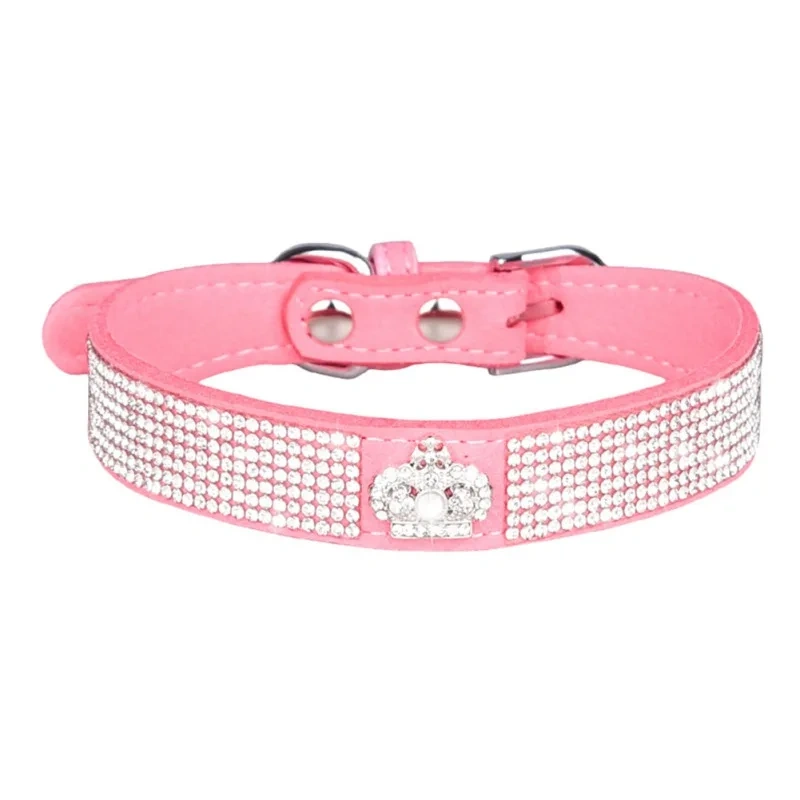 Diamond Inlaid Pet Cat Collar Pets Shiny Crystal Elastic cats Collars Accessories For Kitten Dog Collar Cat Necklace