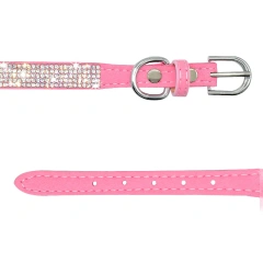 Personalized Nameplate Bling Cat Dog Collar Custom Free Engraved ID Name Tag Pet Dog Collars for Small Medium Large Dogs