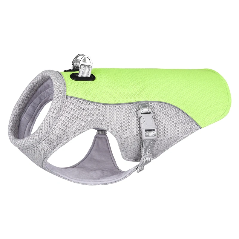 Dog Cooling Vest Breathable Mesh Dog Jacket Summer Cool and Comfortable Dog Coat Adjustable with Reflective Strip Pet Clothes