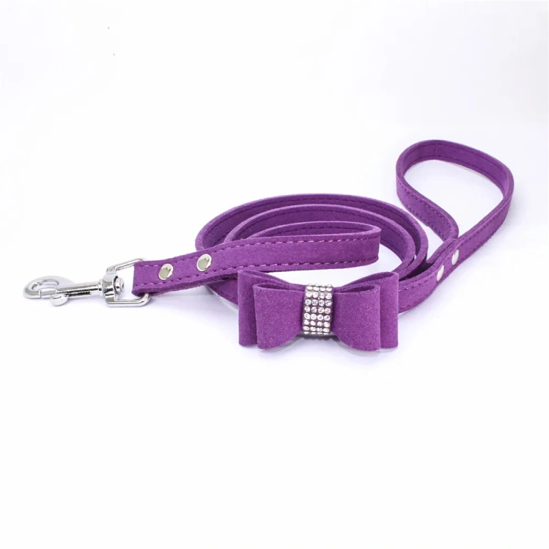 Dog Leash Chiens Nylon Training Perro Leads Rope Chain Pet Cat Traction Belt Bowknot for Collar Walking Running New
