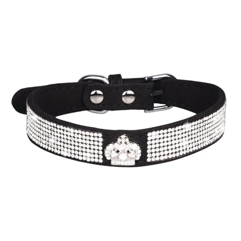 Diamond Inlaid Pet Cat Collar Pets Shiny Crystal Elastic cats Collars Accessories For Kitten Dog Collar Cat Necklace