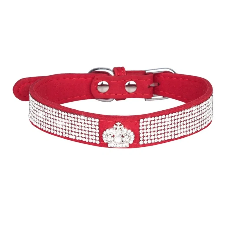 Diamond Inlaid Pet Cat Collar Pets Shiny Crystal Elastic cats Collars Accessories For Kitten Dog Collar Cat Necklace