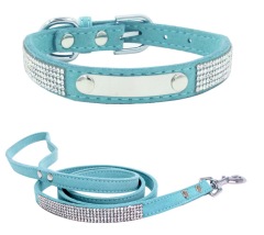 Personalized Nameplate Bling Cat Dog Collar Custom Free Engraved ID Name Tag Pet Dog Collars for Small Medium Large Dogs