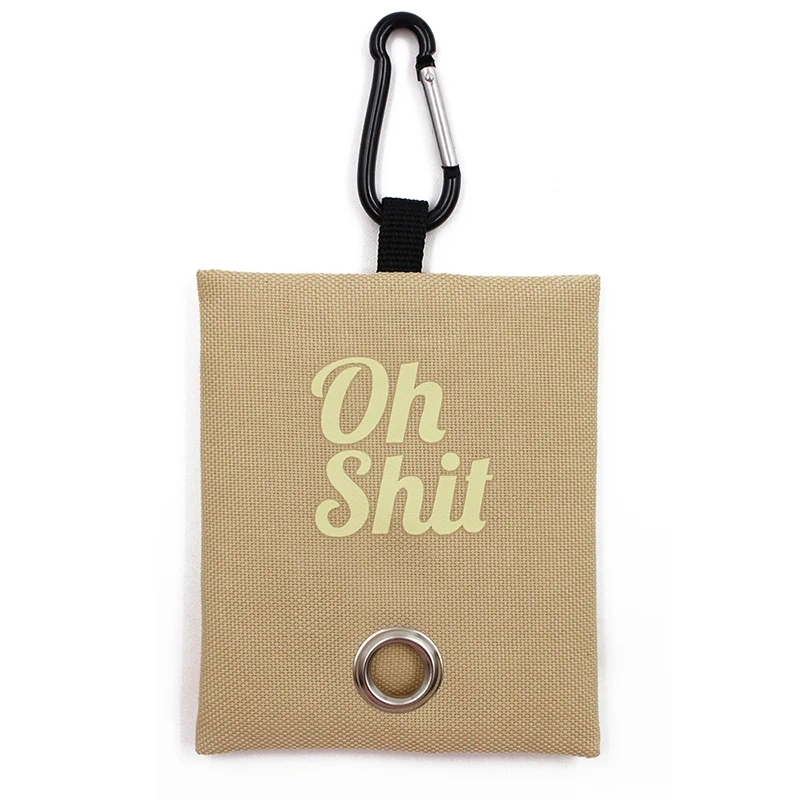 Pet Pets Supplies Canvas Garbage Bags Poop Bag Dispenser Portable Dog Poop Waste Bag Holder Outdoor Puppy Cat Pick Up Organizer