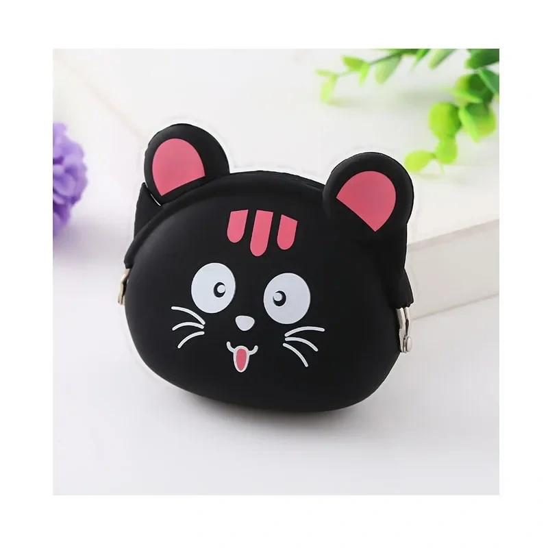 Pet Garbage Bag Dispenser Cat Dog Poop Bag Travel Outdoor Portable Silicone Storage Holder Cat-shaped Storage Box Pet Tools
