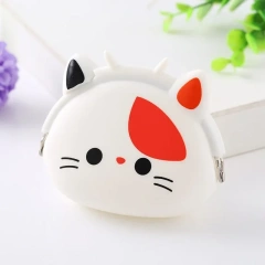 Pet Garbage Bag Dispenser Cat Dog Poop Bag Travel Outdoor Portable Silicone Storage Holder Cat-shaped Storage Box Pet Tools