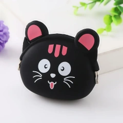 Pet Garbage Bag Dispenser Cat Dog Poop Bag Travel Outdoor Portable Silicone Storage Holder Cat-shaped Storage Box Pet Tools