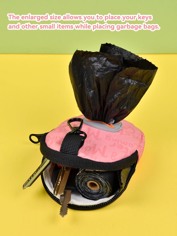 Hallowee Funny Gift Monster Is Coming Designer Dog Travel Outdoor Walking Poop Bag Dispenser Pet Therapy Bag Poop Bag Holder