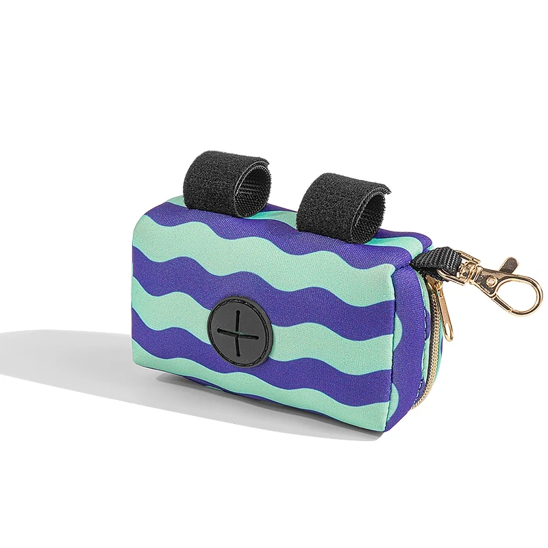 Large Capacity Dog Leash Bag Holder Neoprene Dog Bag Holder Waste Bag Dispenser for Leash