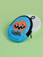 Hallowee Funny Gift Monster Is Coming Designer Dog Travel Outdoor Walking Poop Bag Dispenser Pet Therapy Bag Poop Bag Holder