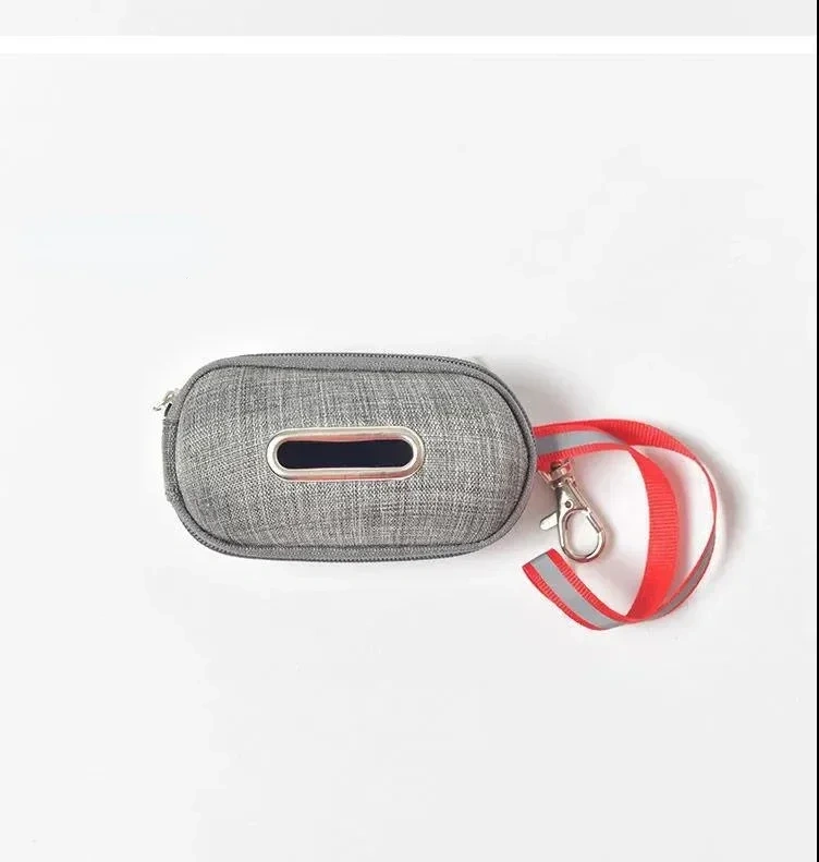 Portable Pet Dog Poop Bag Dispenser Pick-Up Bags Holder With Rope Cleaning Waste Garbage Box