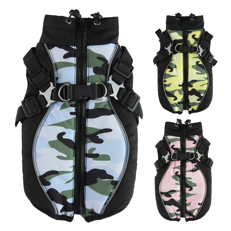 Winter Dog Clothes for Small Dogs Pet Clothing Print Puppy Outfits Windproof Dog Jacket Chihuahua French Bulldog Yorkies Vest