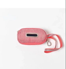 Portable Pet Dog Poop Bag Dispenser Pick-Up Bags Holder With Rope Cleaning Waste Garbage Box