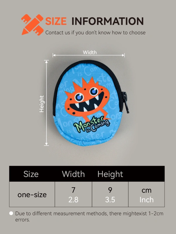 Hallowee Funny Gift Monster Is Coming Designer Dog Travel Outdoor Walking Poop Bag Dispenser Pet Therapy Bag Poop Bag Holder