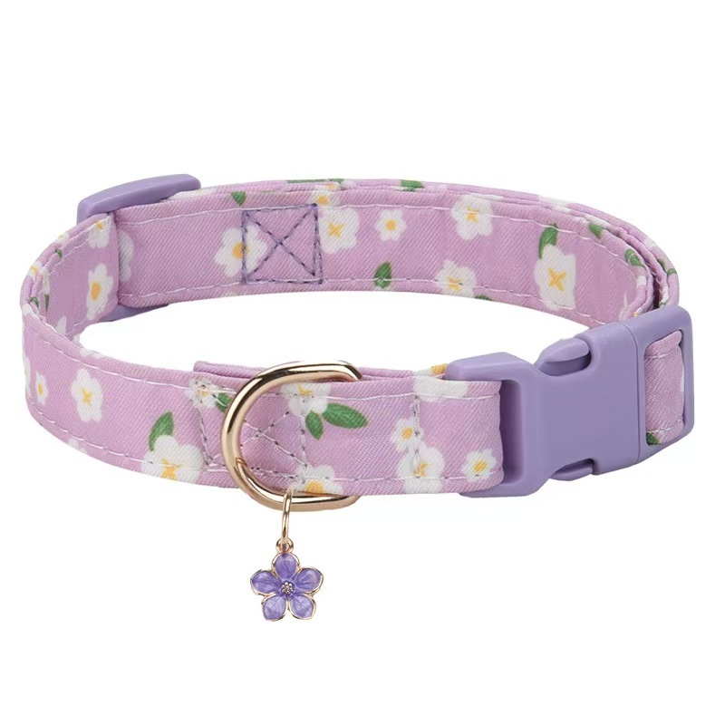 Pet Dog Puppy Cat Fruit pattern Collar with Metal Fruit pendant Applicable to Small Medium Pet
