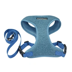 Puppy Dog Harness with Leash Set Adjustable Dog Cats VestHarness  Breathable Chest Strap Leash Harnesses With Traction Rope