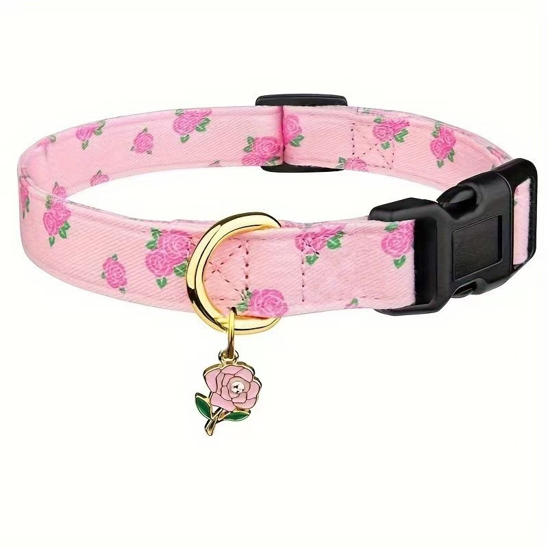 Pet Dog Puppy Cat Fruit pattern Collar with Metal Fruit pendant Applicable to Small Medium Pet