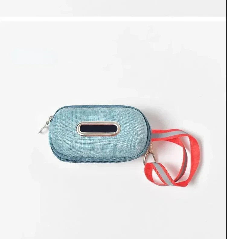 Portable Pet Dog Poop Bag Dispenser Pick-Up Bags Holder With Rope Cleaning Waste Garbage Box