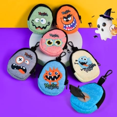 Hallowee Funny Gift Monster Is Coming Designer Dog Travel Outdoor Walking Poop Bag Dispenser Pet Therapy Bag Poop Bag Holder