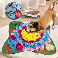 Pet Dog Snuffle Mat Pet Snuffle Feeding Mat Encourages Natural Foraging Skills Dog Training Pad for Slow Eating & Smell Training