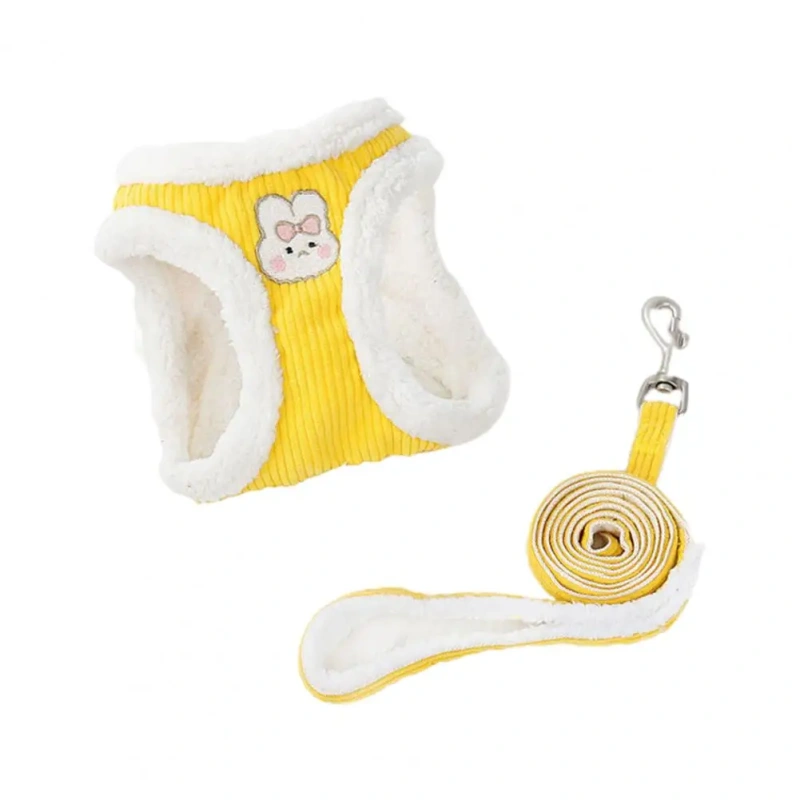 1 Set Comfortable Cat Vest Harness Soft Handle Out Towing Tear Resistant Cat Chest Strap Leash
