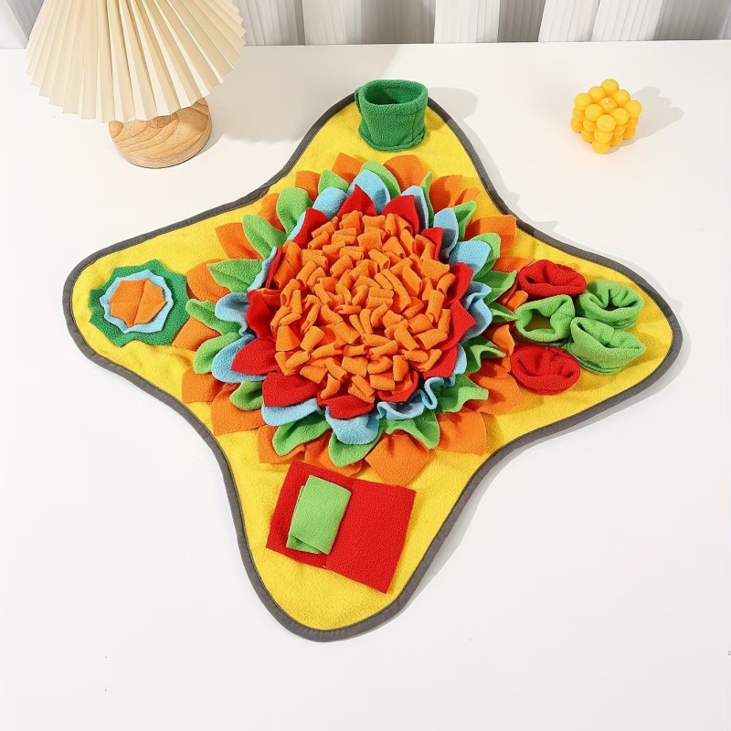 Pet Dog Snuffle Mat Pet Snuffle Feeding Mat Encourages Natural Foraging Skills Dog Training Pad for Slow Eating & Smell Training