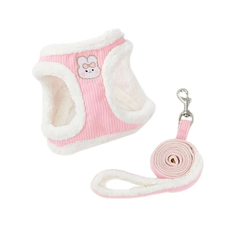 1 Set Comfortable Cat Vest Harness Soft Handle Out Towing Tear Resistant Cat Chest Strap Leash