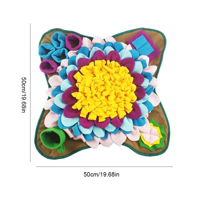 Pet Dog Snuffle Mat Pet Snuffle Feeding Mat Encourages Natural Foraging Skills Dog Training Pad for Slow Eating & Smell Training