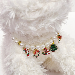 Pet supplies collars, Christmas pendants, beads, cat necklaces, accessories, small and medium-sized dog collars