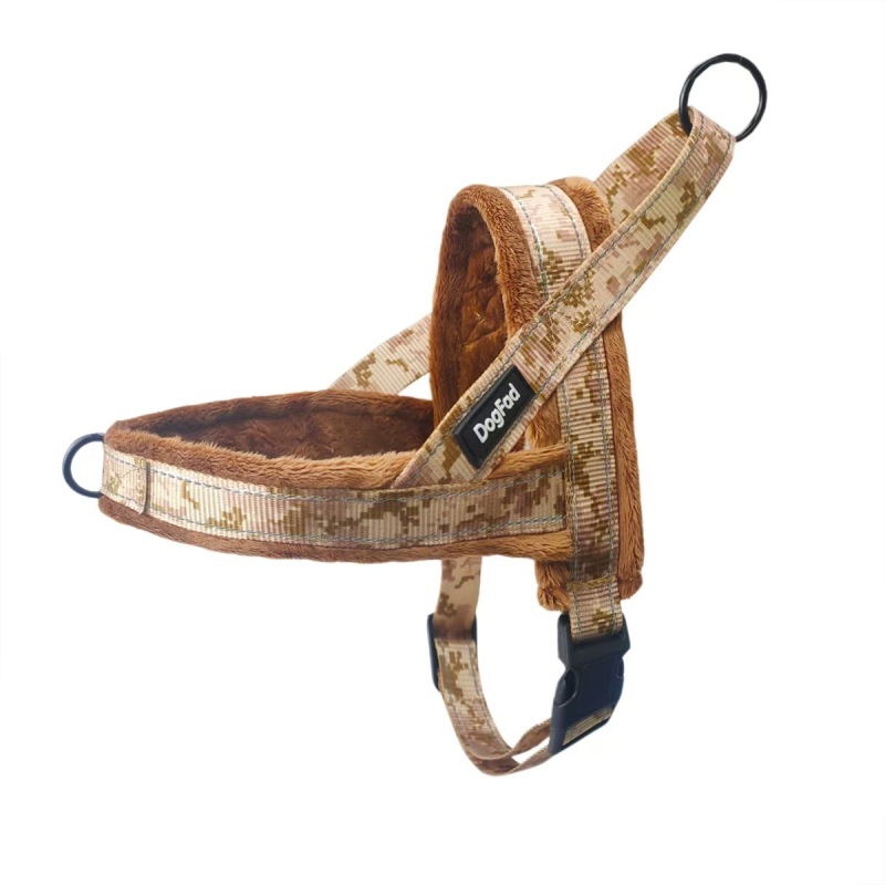 Plush Dog Harness Autumn Winter Comfortable Dog Chest Strap Leashes Vest Pet Harness