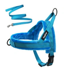Plush Dog Harness Autumn Winter Comfortable Dog Chest Strap Leashes Vest Pet Harness