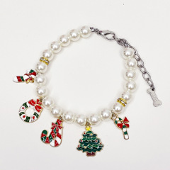 Pet supplies collars, Christmas pendants, beads, cat necklaces, accessories, small and medium-sized dog collars