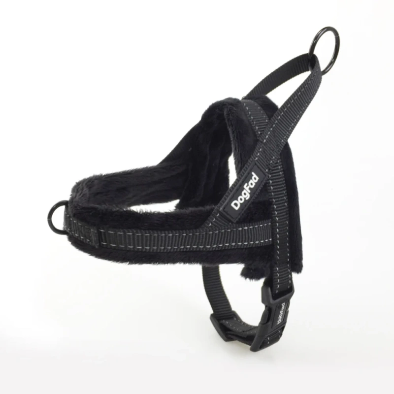 Plush Dog Harness Autumn Winter Comfortable Dog Chest Strap Leashes Vest Pet Harness