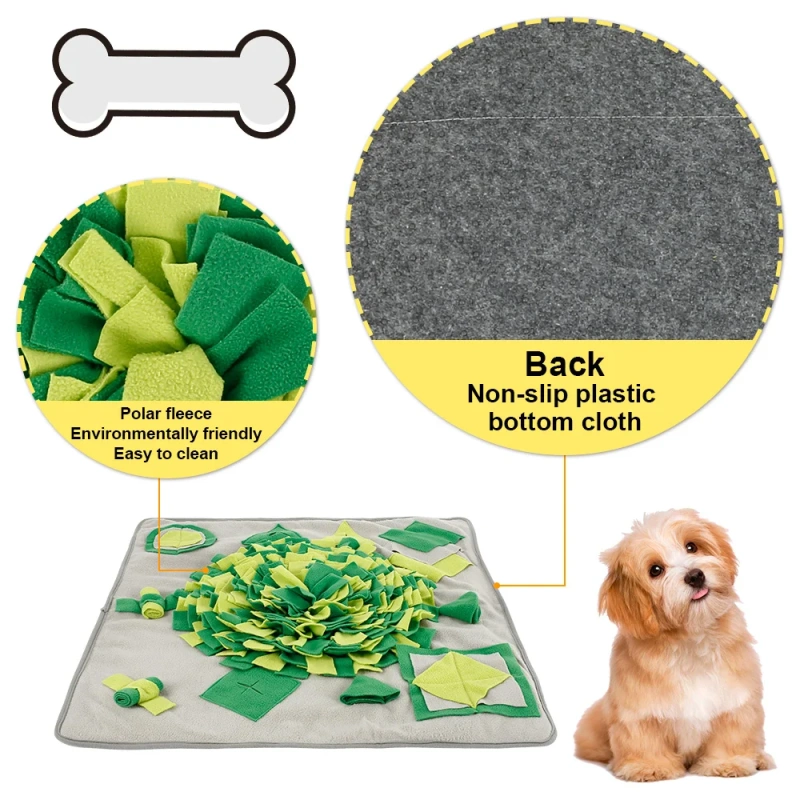 Dogs Snuffle Mat Dog Toys Pet Pet Sniffing Training Mat Interactive Durable Dog Slow Feeding Pad Training Mat For Stress Relief