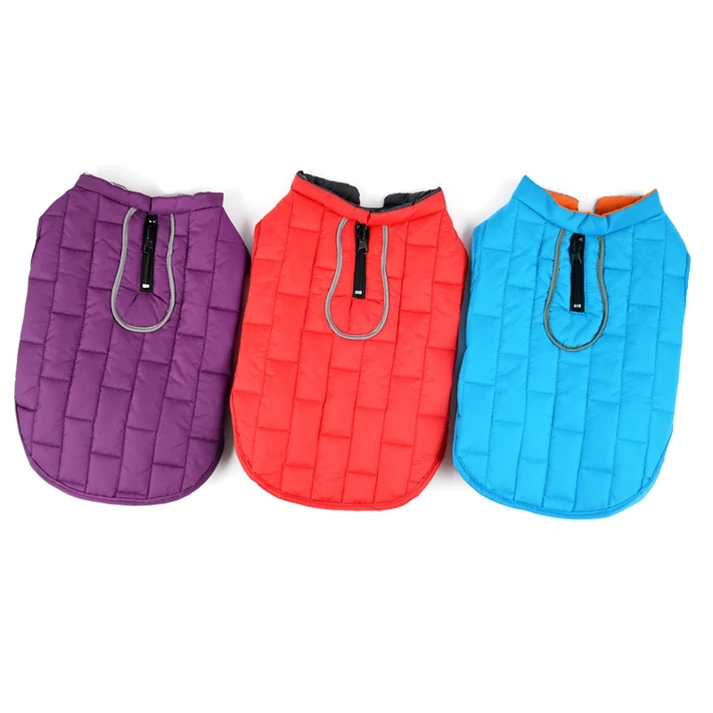 Winter Warm Pet Jacket Vest for Small Mid Dogs Coat Reversible Dog Clothes Waterproof Puppy Clothing Chihuahua Bulldog Costume