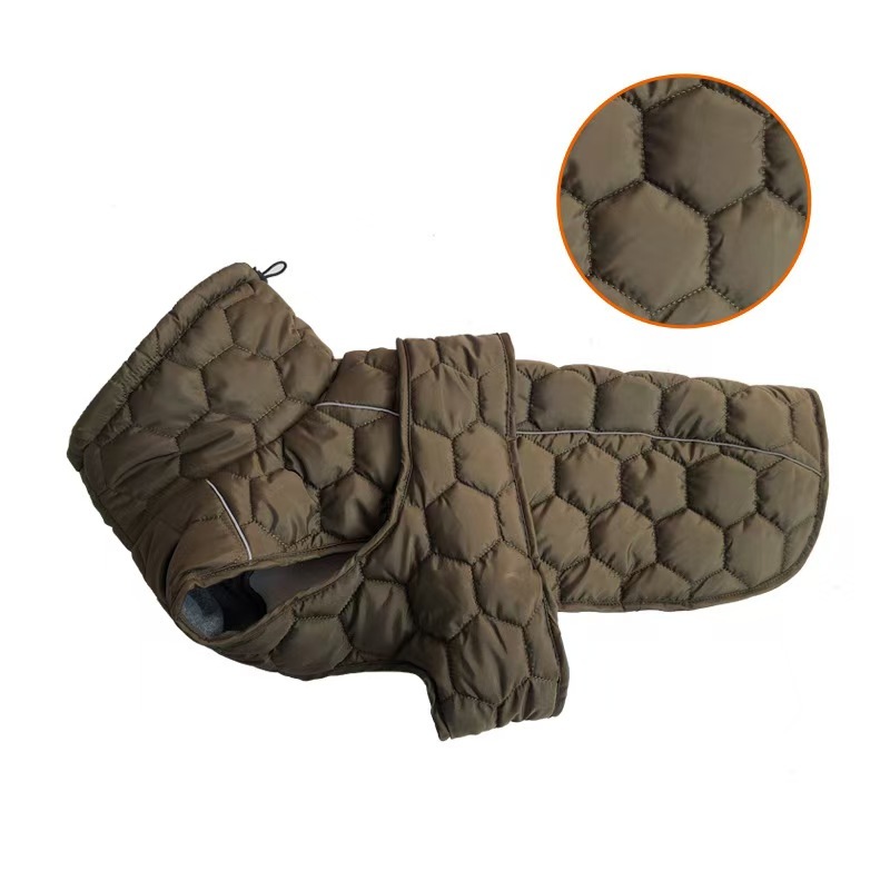 Winter Dog Clothes for Large Dogs Windproof Soft Quilted Warm Dog Jacket Adjustable Reflective Water Repellent Snow Big Dog Coat